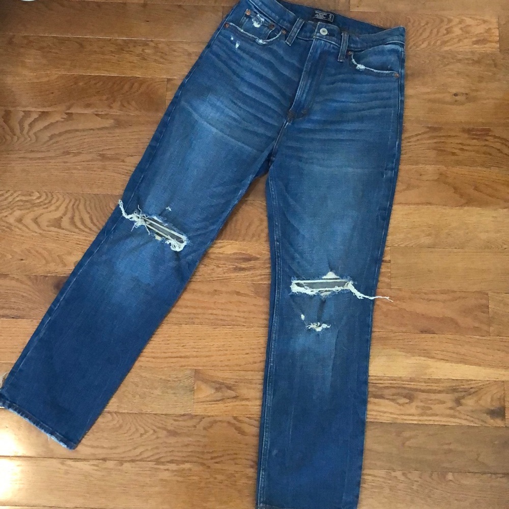 Abercrombie & Fitch Ultra High Rise Straight Jeans